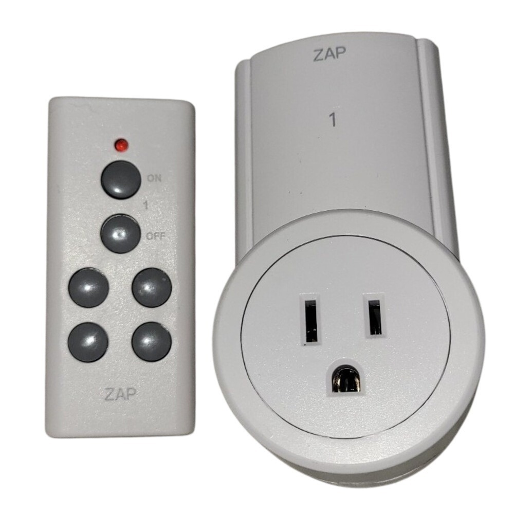 Etekcity Zap‎ Remote Outlet Switch Home White Excellent Wireless Plug In ZAP 3L